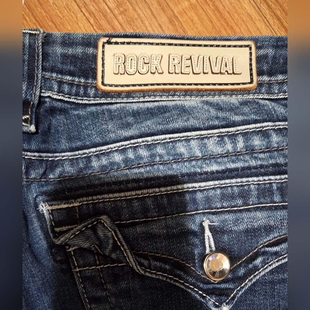 Rock Revival Womens "Jessica Easy Skinny" Jeans Size 34 - Picture 6 of 7